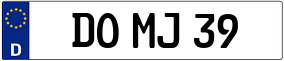 Trailer License Plate